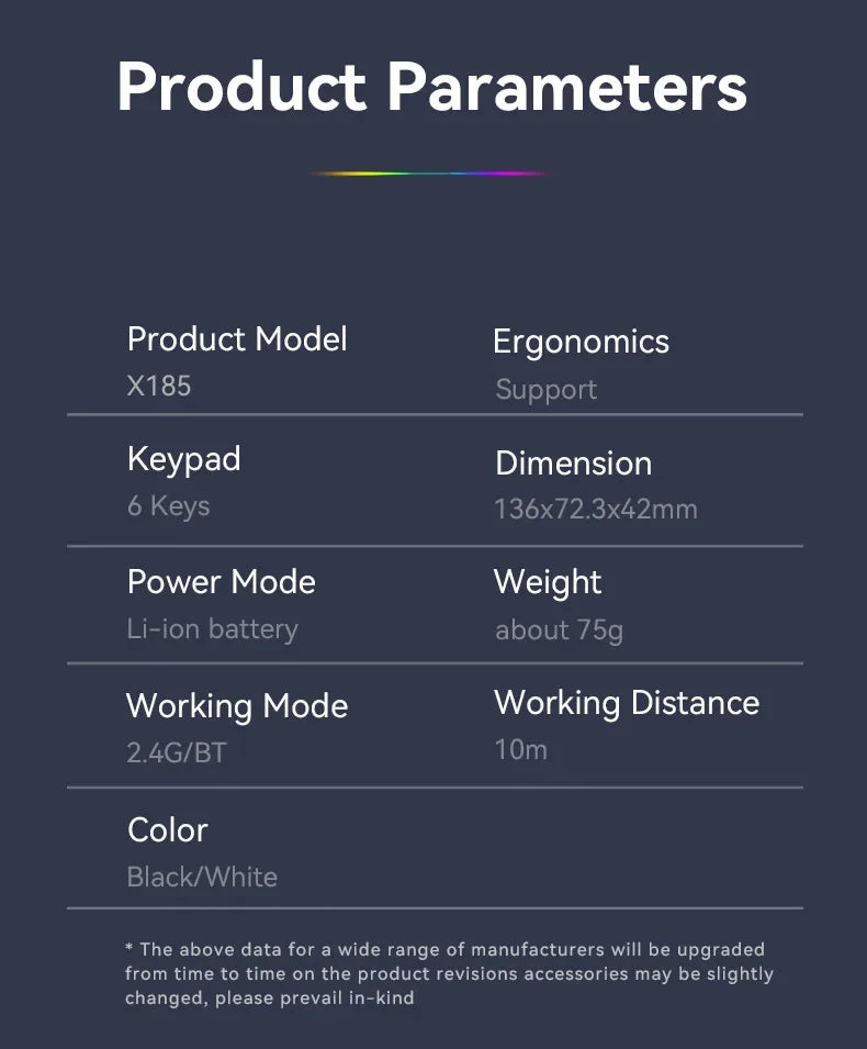 Mouse Bluetooth 5.2 - RGB 2.4G Wireless