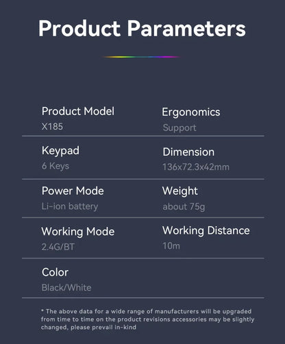 Mouse Bluetooth 5.2 - RGB 2.4G Wireless