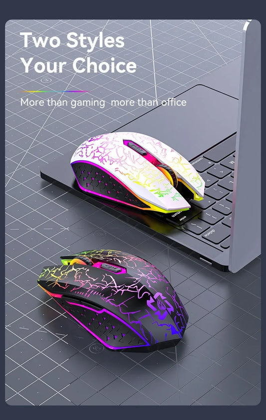 Mouse Bluetooth 5.2 - RGB 2.4G Wireless